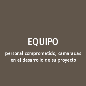 Personal comprometido, camaradas en el desarrollo de su proyecto